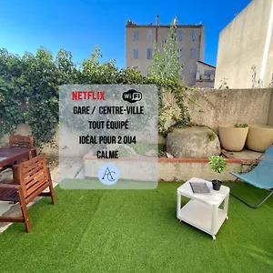 Appartement Le Grand Bleu Terrasseclimwifinetflix Proche Gare-centre, Marseille